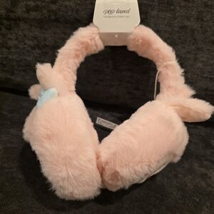 POPLAND Exclusive Pink Mokoko Plush Earmuffs